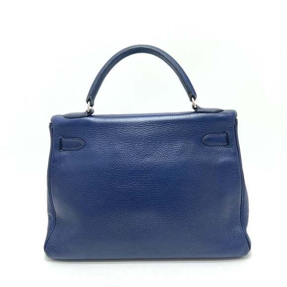 HERMES Kelly 32, Inseam, 2-Way Handbag, Taurillon Clemence Leather, Women's, ... - Picture 2 of 16